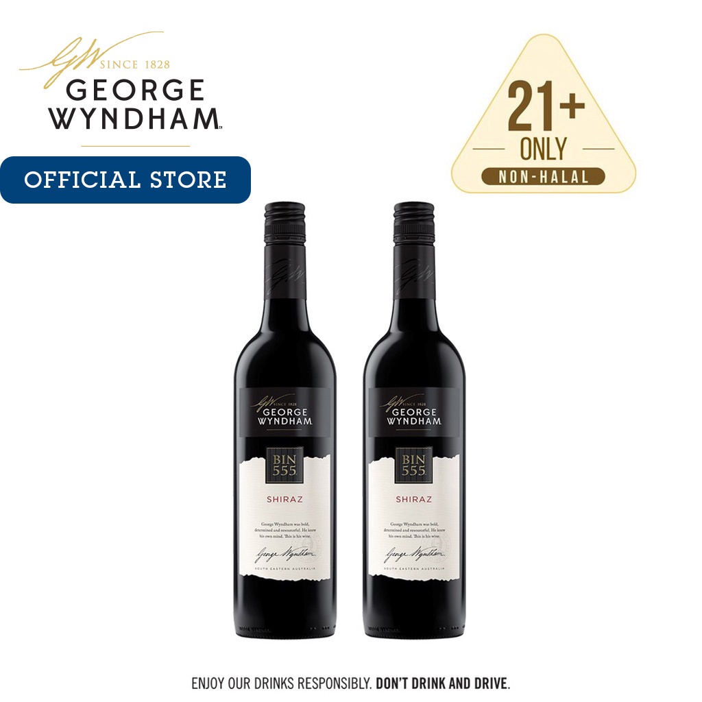 Wyndham Bin 555 Shiraz Australia Red Wine (2 x 750ml) Shopee