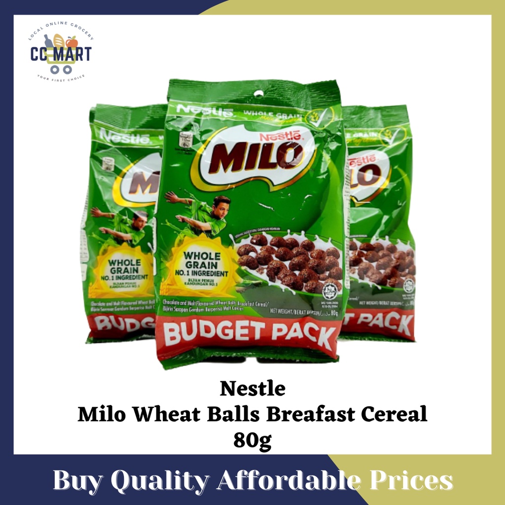 Nestle Milo Wheat Balls Breakast Cereal / 80g Shopee Malaysia