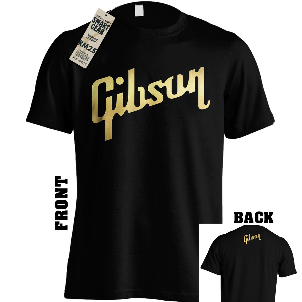 Gibson Tshirt Guitar Rock Band Tshirt Fender Ibanez Music 100 Cotton
