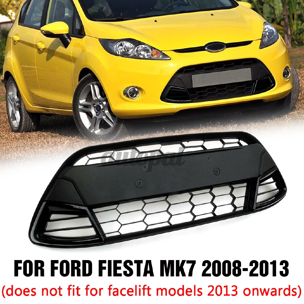 For FORD FIESTA MK7 ALL BLACK ASIAN STYLE SPORT FRONT BUMPER LOWER CENTRE GRILLE Shopee Malaysia