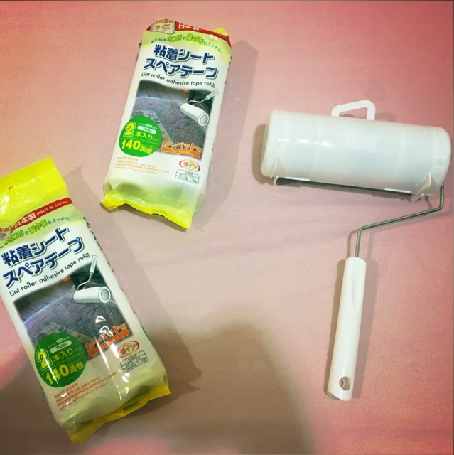 Lint Roller and Lint Roller Adhesive Tape Refill , Dust roller Daiso