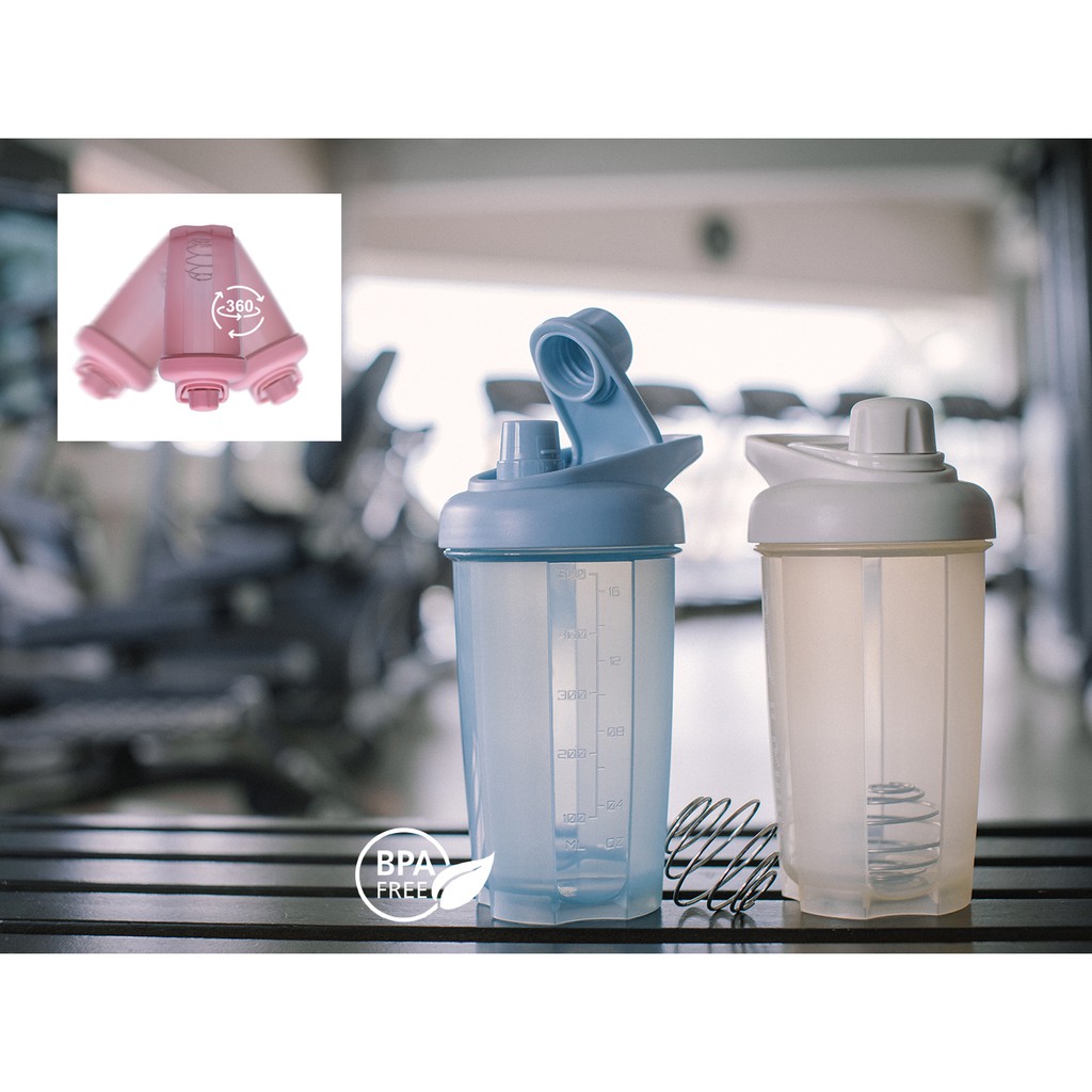 PROTEIN SHAKER WITH BLENDER BALL (500ml) Shopee Malaysia