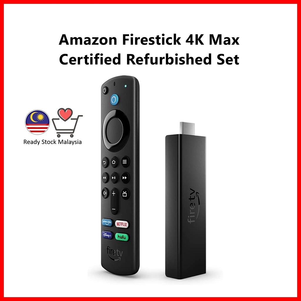[Certified Refurbished Set] Amazon Firestick 4K MAX 2022 Dolby Audio