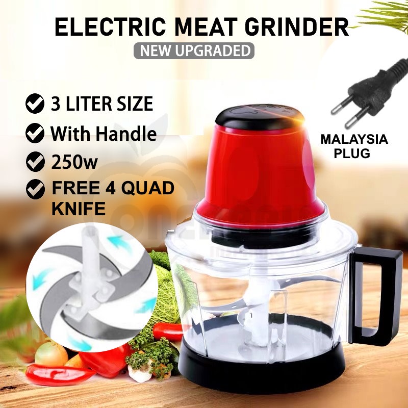 Stainless Steel Electric Food Chopper Meat Grinder Machine Extra