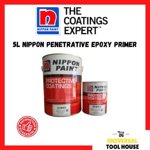 [READY STOCK] 5L Nippon Paint Epoxy Primer Primer Lantai