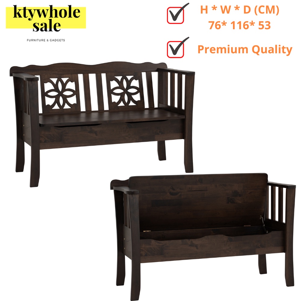 KTY SURIA 1.1M Bench Chair /Solid Wood Bench Chair /Garden Bench