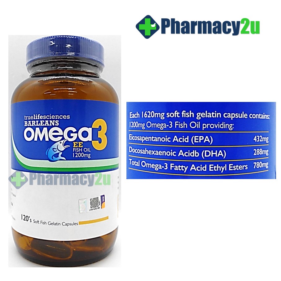 BARLEANS OMEGA 3 FISH OIL 1200MG 120S/30S Shopee Malaysia