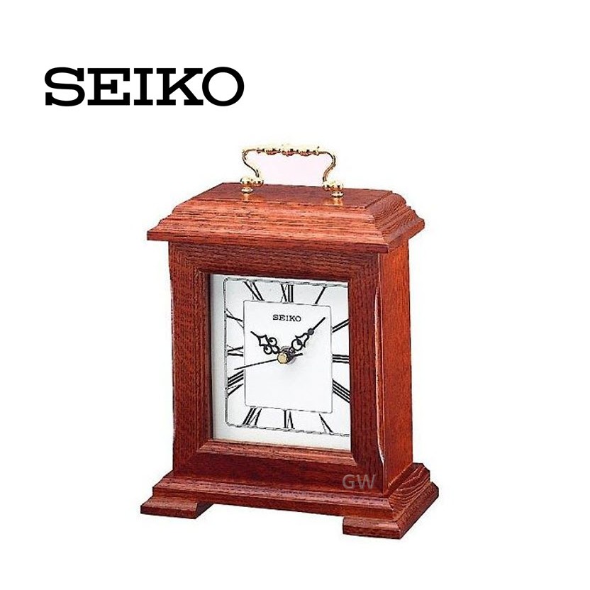 100 ORIGINAL SEIKO Desk Table Wooden Analogue Clock QXG337 (QXG337Z