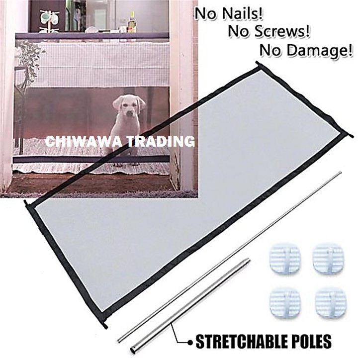 Magic Mesh Pet Gate Enclosure Fences Puppy Dog Net Guard Safety Door