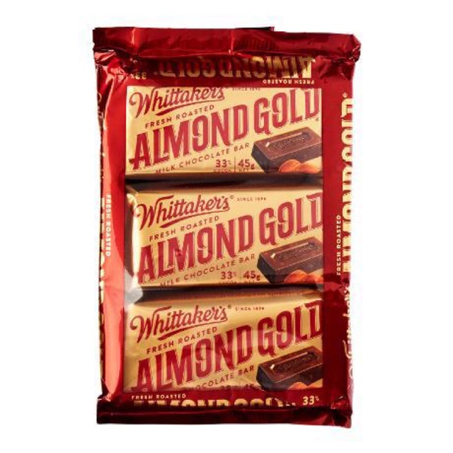 Chocolate Whittakers Fresh Roasted Almond Gold 135G (45Gx3) Langkawi | Shopee Malaysia