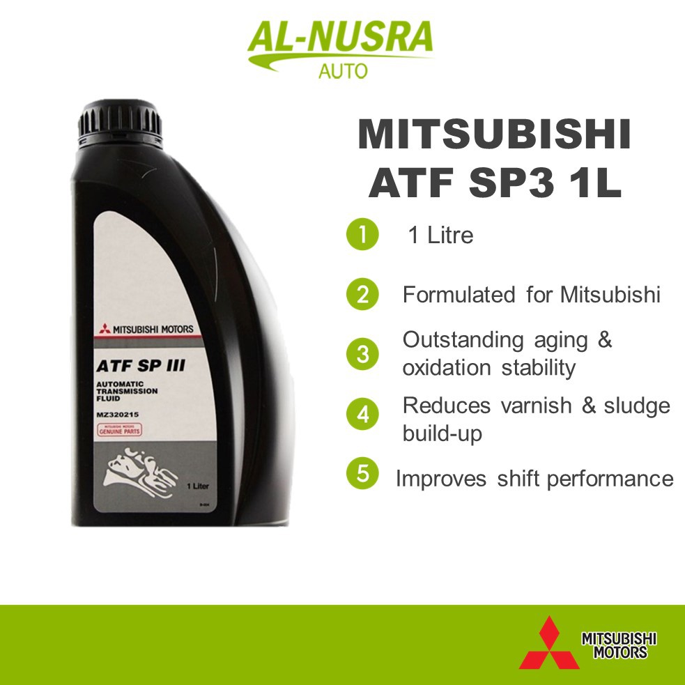 MITSUBISHI ATF SP3 1L AUTO TRANSMISSION FLUID GEAR OIL MINYAK GEARBOX