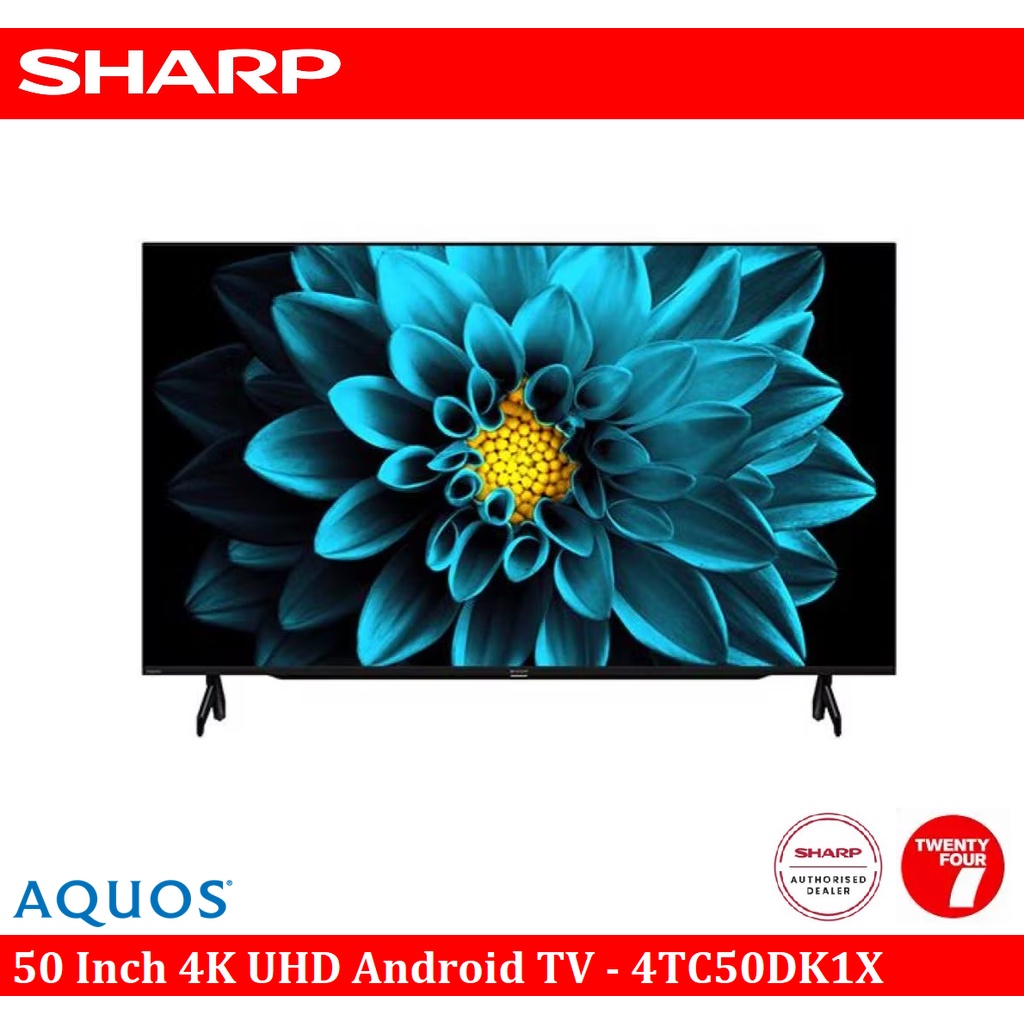 SHARP AQUOS 50 Inch 4K UHD Android TV 4TC50DK1X Shopee Malaysia