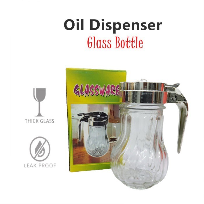 Oil Dispenser Glass Bottle Botol Kaca Penapis Minyak Shopee Malaysia