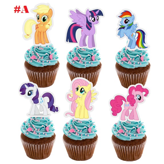 My little pony cake cupcake toppers 24pcs Shopee Malaysia