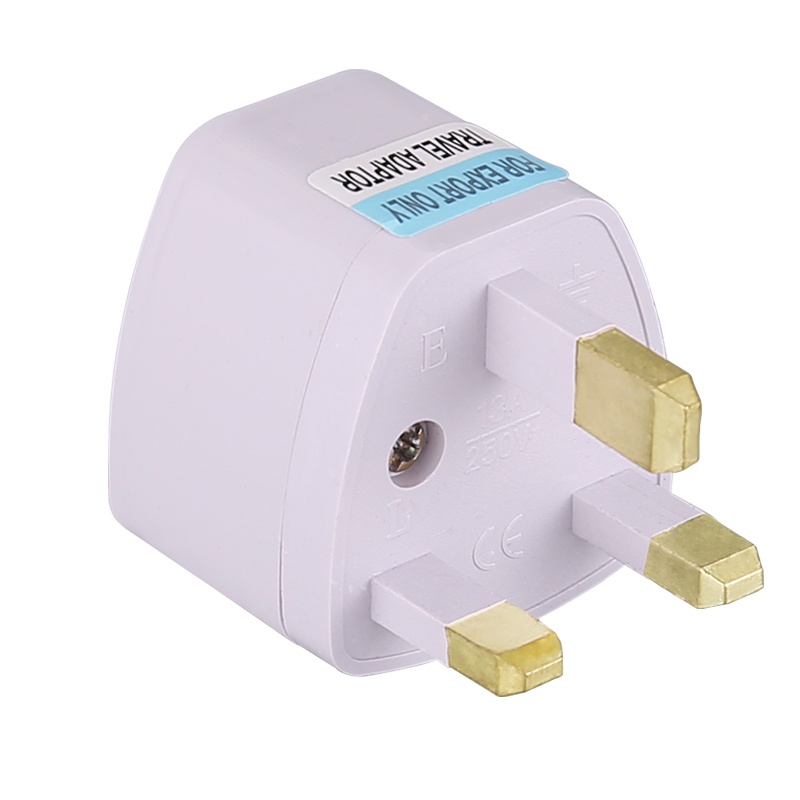 UK 3 Pin Plug Converter Travel Adapter UK Universal Plug Adapter EU to