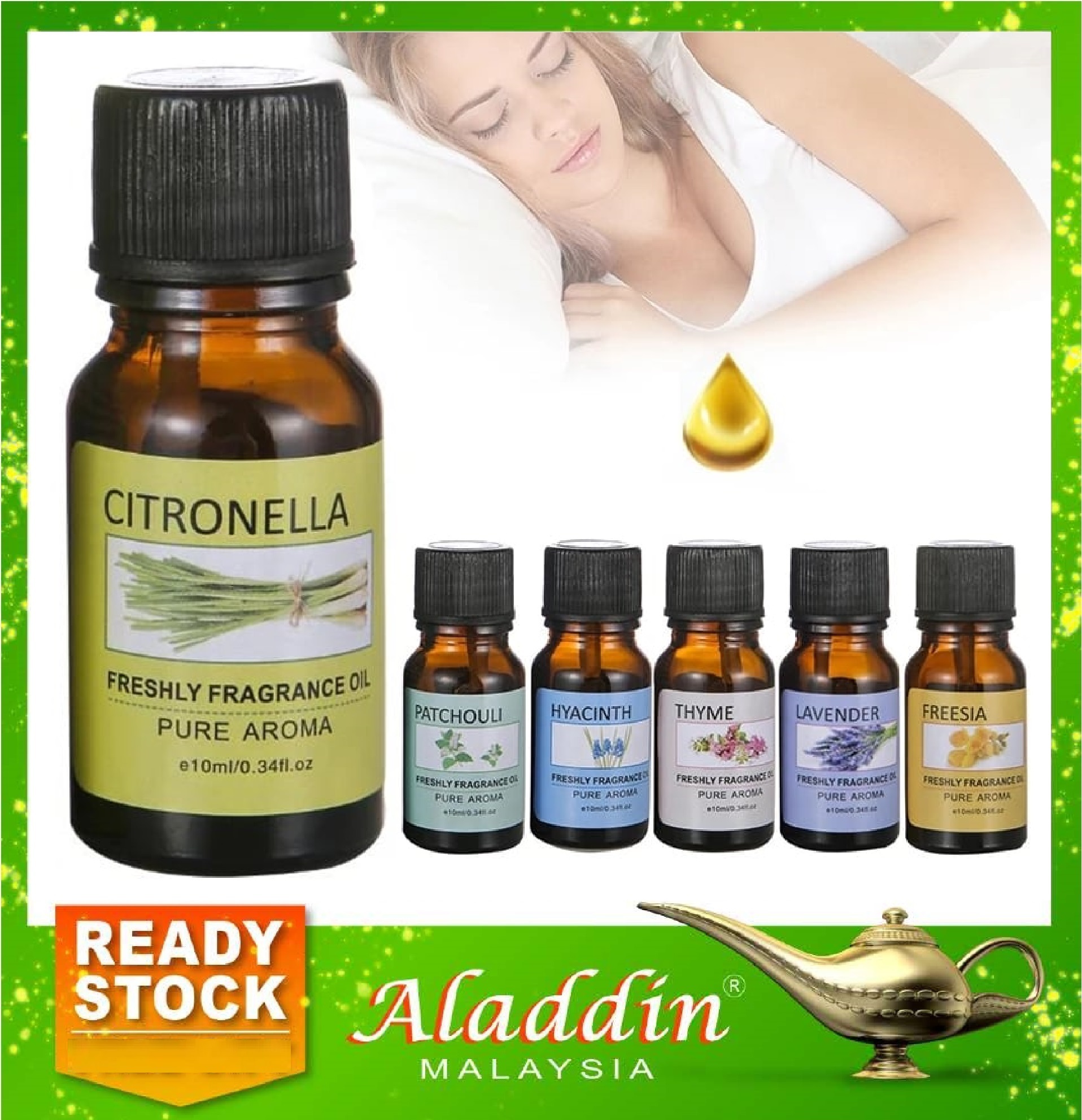 Aladdin Yizi Essential Oil Aroma Water Soluble Natural 10ML Air