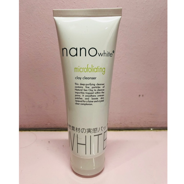Nano White Microfoliating Clay Cleanser 100g Shopee Malaysia