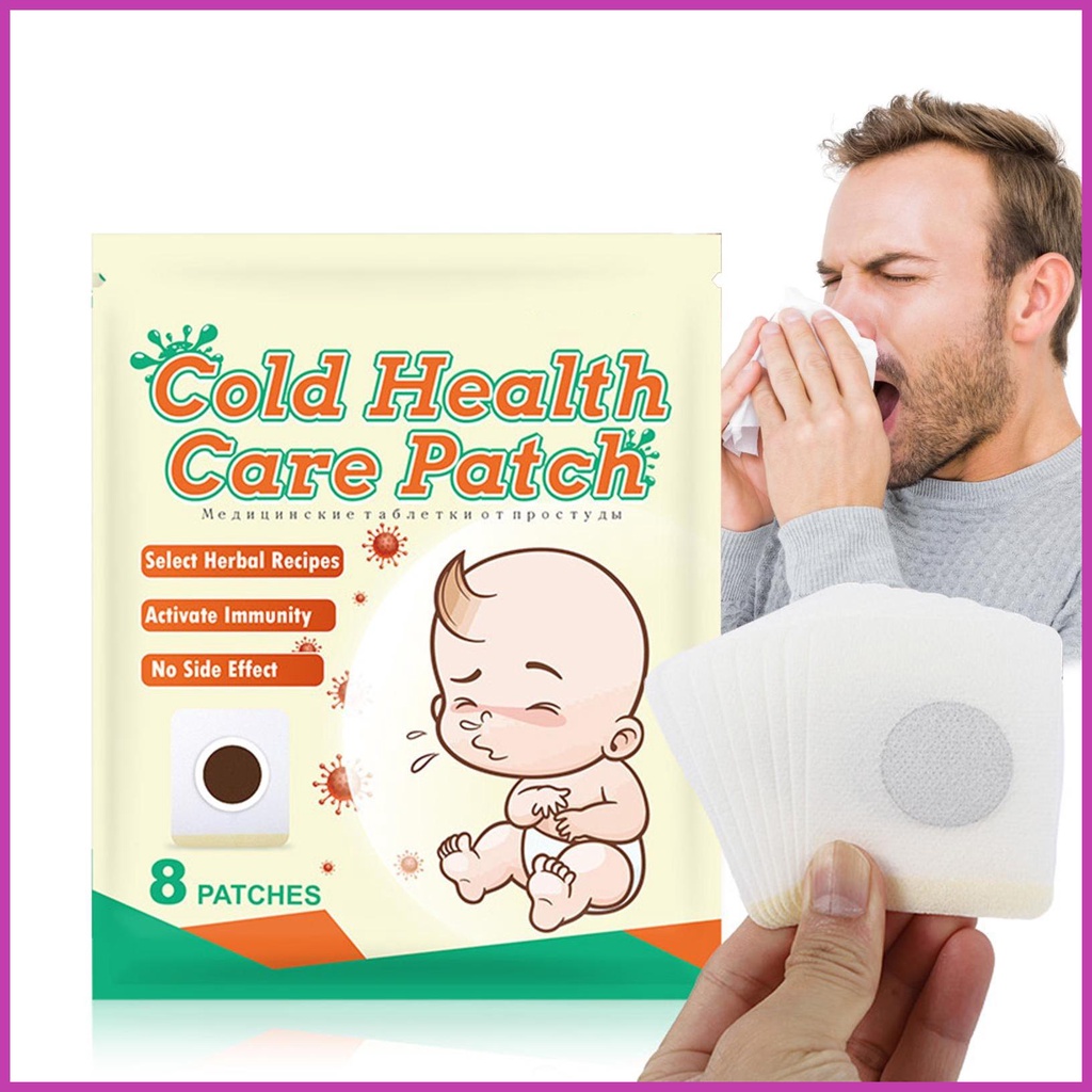 8Pcs Sumifun Cough Patch Relieve Cold Sore Throat Sticker Chronic