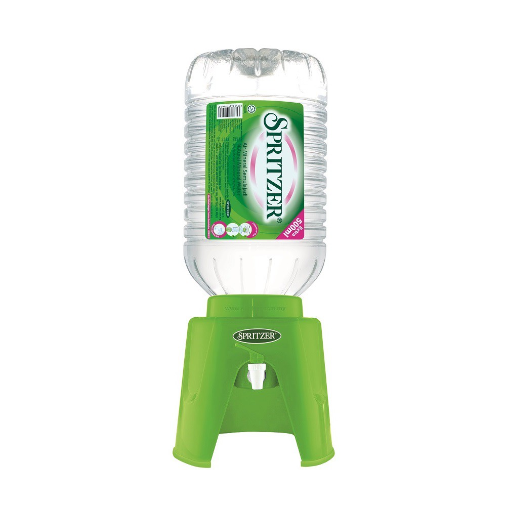 MINI DISPENSER PACKAGE C/W 5 CARTONS OF SPRITZER N/MINERAL WATER 9.5L X