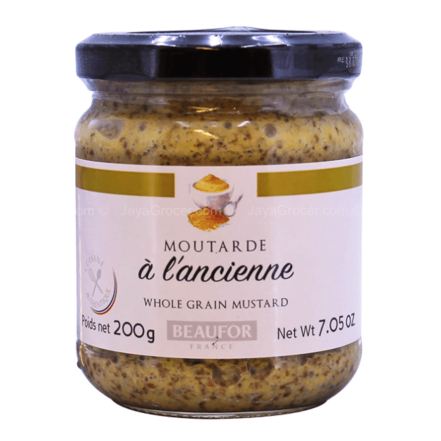 [ORIGINAL] BEAUFOR WHOLE GRAIN MUSTARD 200g IMPORTED FROM FRANCE Shopee Malaysia
