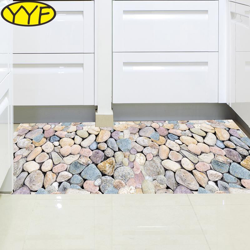 Kitchen Pebbles Marbles Waterproof Floor Wall Stickers Self Adhesive