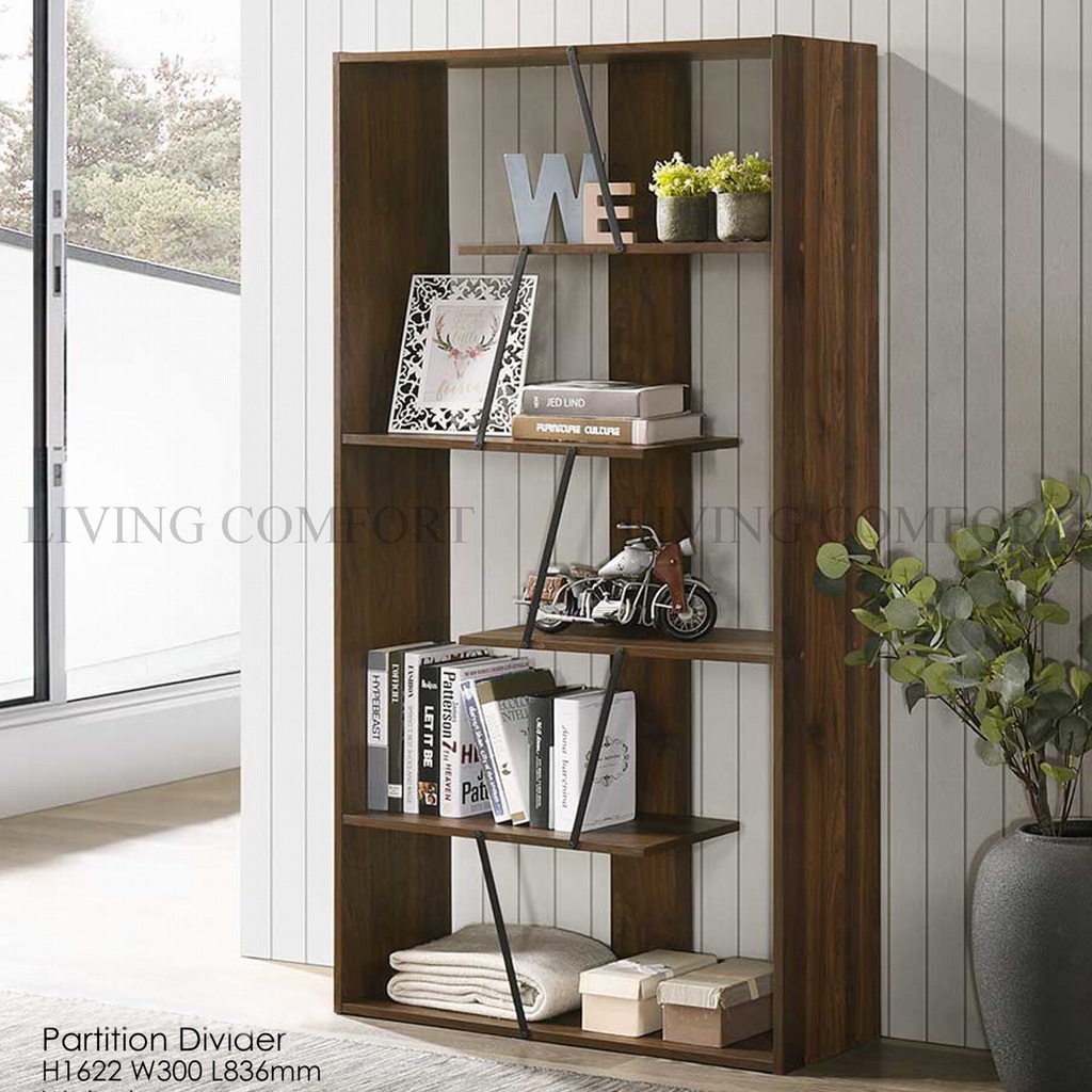 CHEVRON Geometric Bookcase / Living Room Partition / Divider / Book