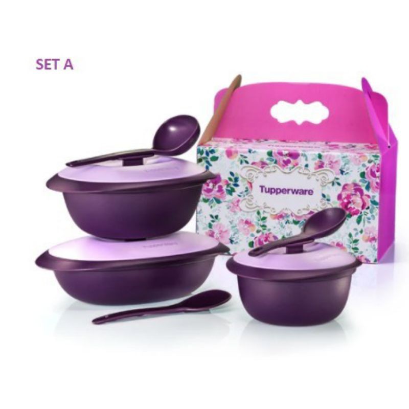 Purple royale serveware set Shopee Malaysia