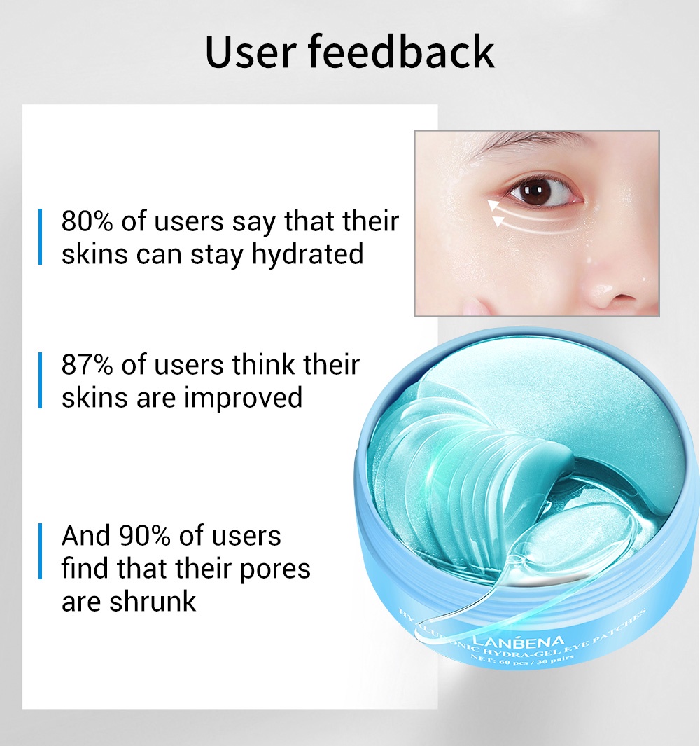 LNABENA Hyaluronic Acid Eye Mask / Collagen Hydra Gel Eye Patch