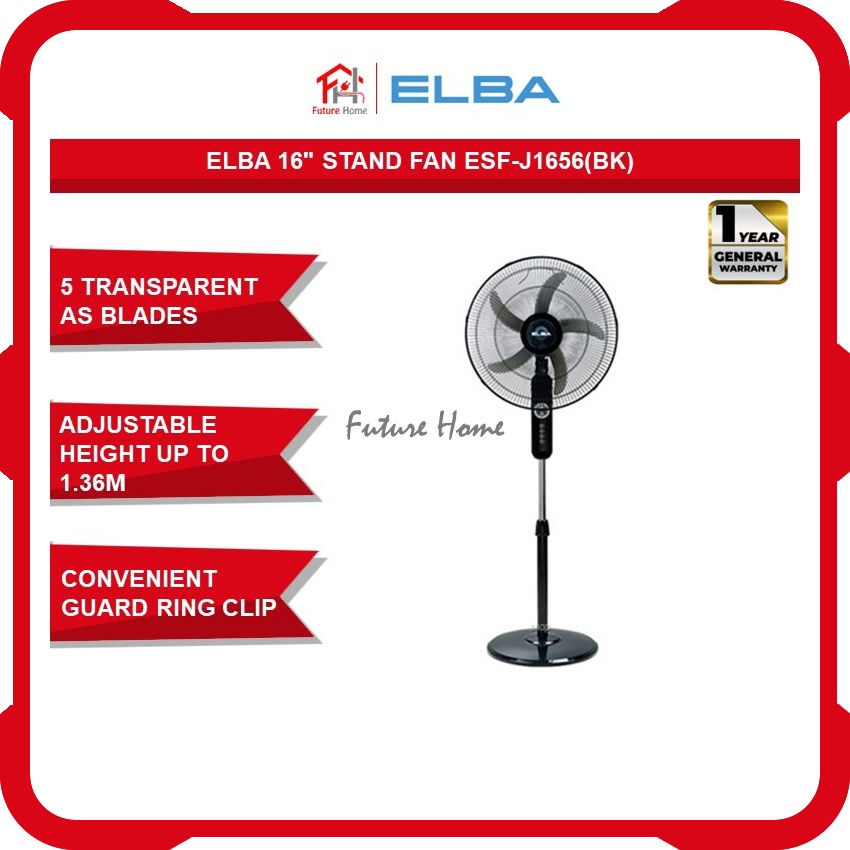 Elba 16" Stand Fan ESFJ1656(BK) Shopee Malaysia