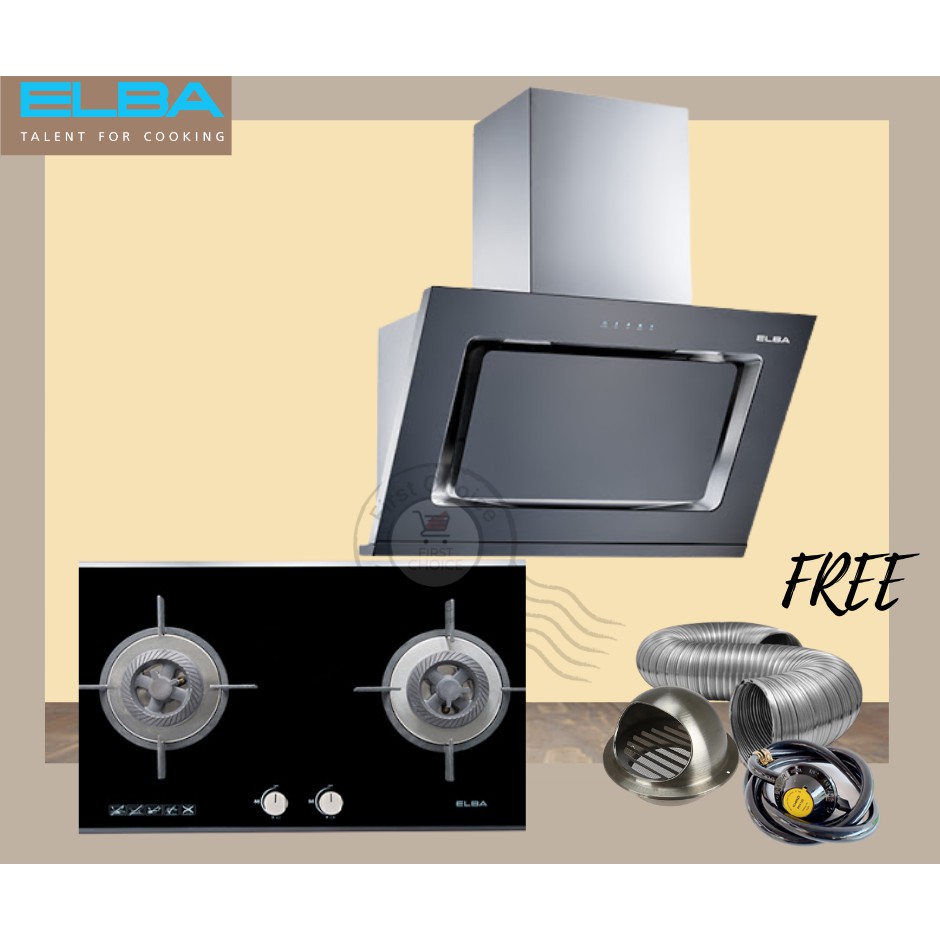 *Ready to Ship* Elba Kitchen Chimney Hood Black EHE9122ST(BK) EH