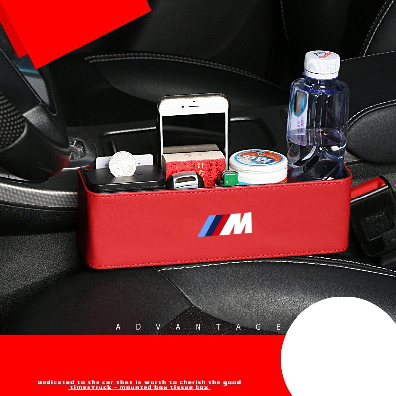 New Leather Mobile Phone Holder Storage Bag Car Organizer