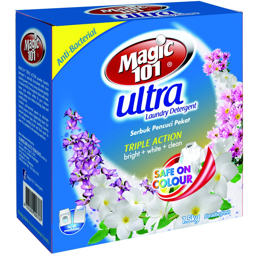 Magic 101 Ultra Laundry Detergent 1.5kgParadise Fresh Shopee Malaysia