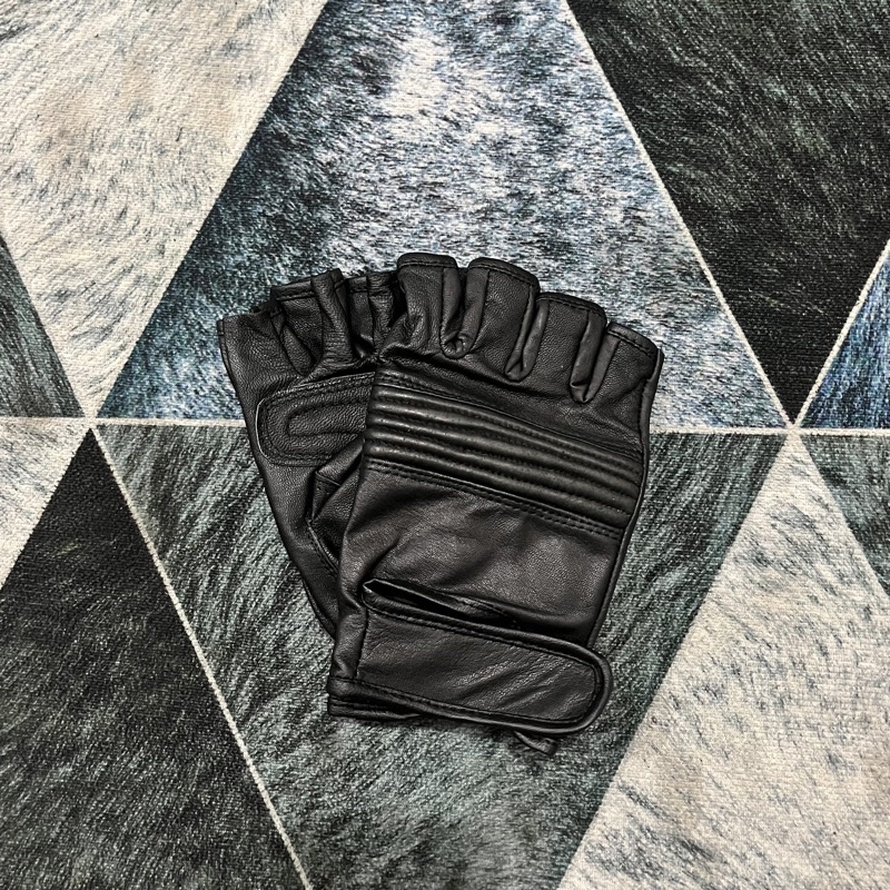 Short Black Leather Gloves Shopee Malaysia