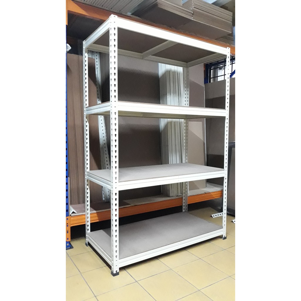 Sarako Rak Besi 5H x 2W x 4L x 4Level Heavy Duty Boltless Rack 300kg