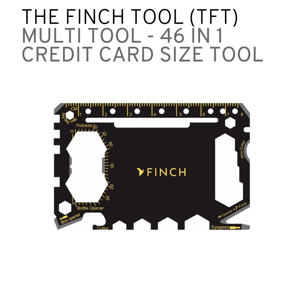 Finch Multi Tool [Multi Purpose / Multi Functional Tool] (46 in 1