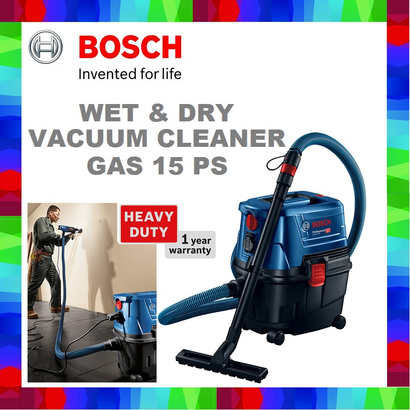 BOSCH GAS 15 / 15 PS wet & dry vacuum cleaner Dust Extractor with Power