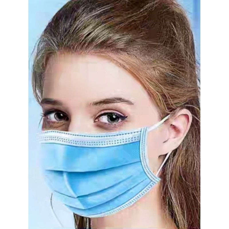 Ready stock 1 pack 50pcs face mask 3 ply topeng penutup
