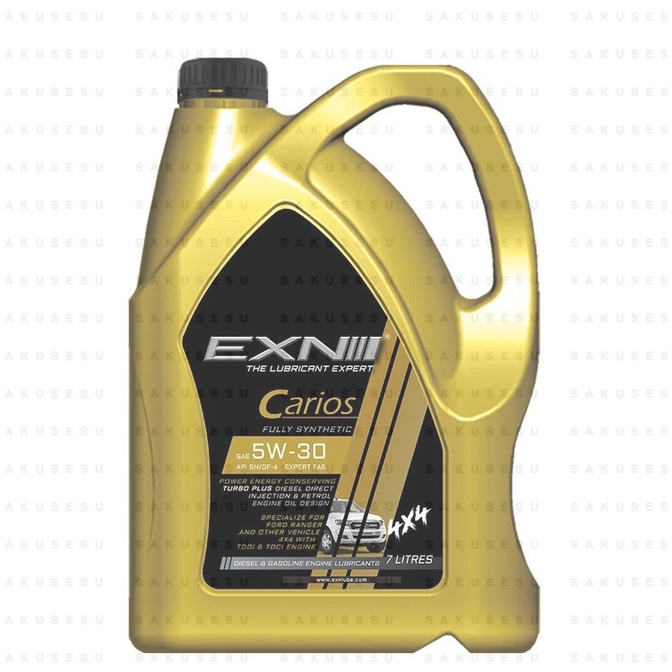 EXN Carios SAE 5W30 PAO & Turbotech Plus Fully Synthetic Engine Oil (7Liter) Shopee Malaysia