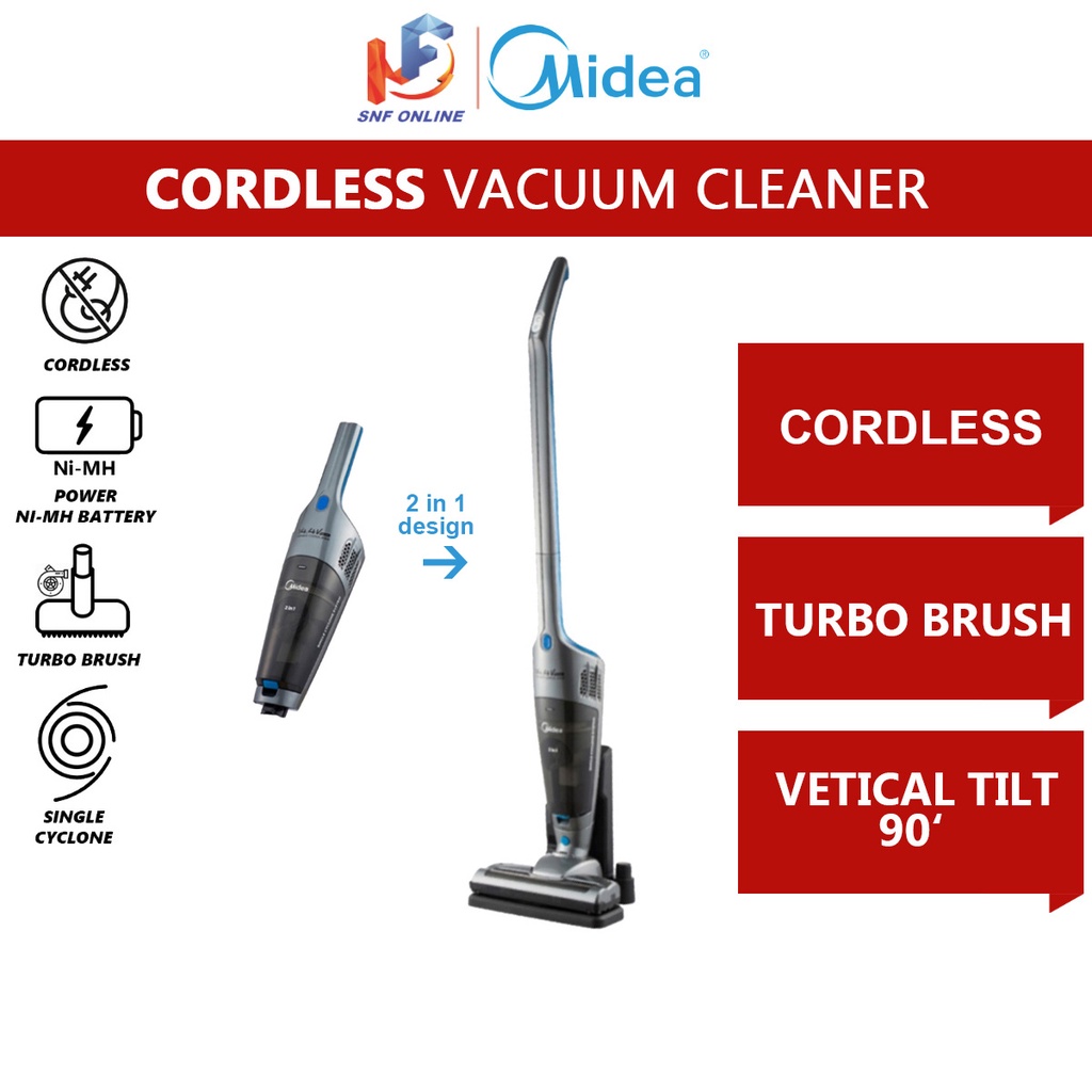 Midea Cordless Vacuum Cleaner 2 In 1 Stick And Handheld Rechargeable