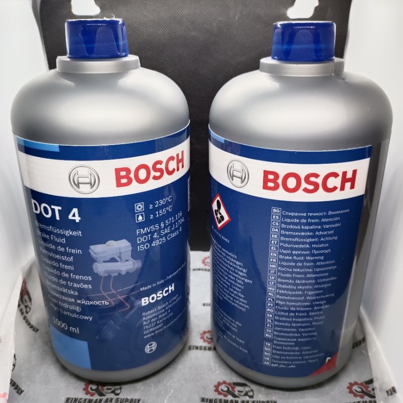 BOSCH DOT 4 BOSCH BRAKE FLUID 1000ML (MADE IN ITALY) Shopee Malaysia