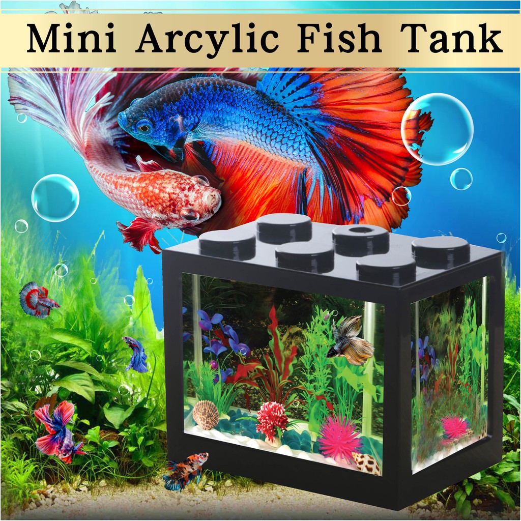 🔥Ready Stock🔥Small 12x8x10.5cm Aquarium Mini Lego Block