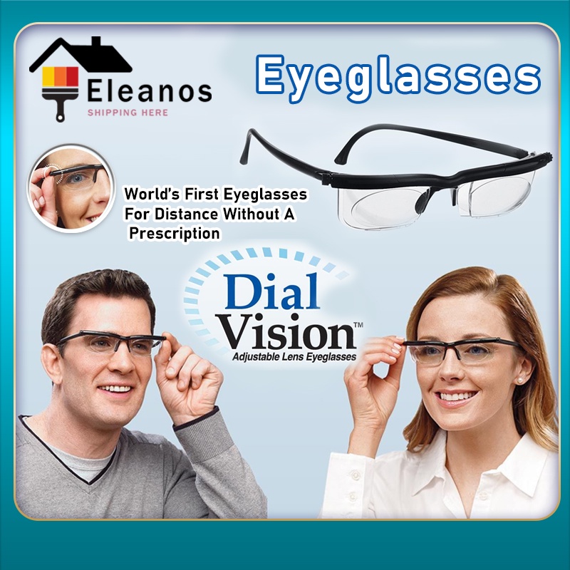 Adjustable Eye Glasses Dial Vision Variable Focus Eyewear Distance