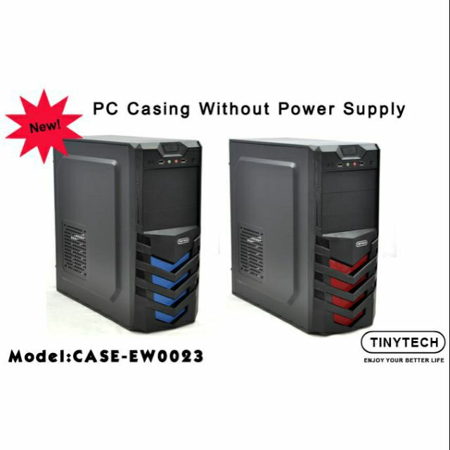 Desktop Pc Casing Without Power Supply Model EW0023 Shopee Malaysia