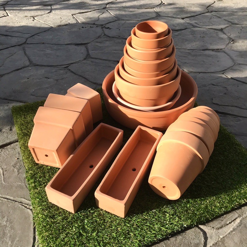 GIANT Terracotta pots big Flower Pots EXTRA LARGE Cactus Decoration