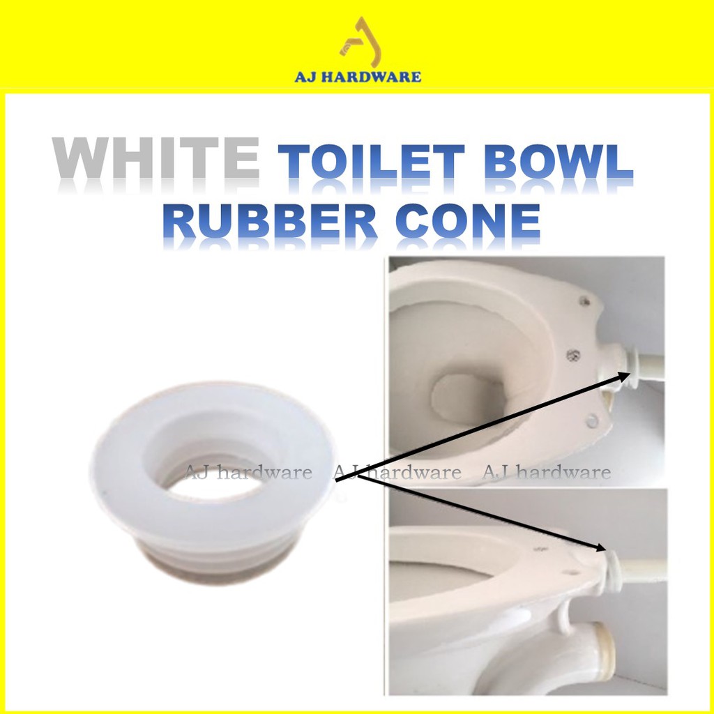 TOILET WC BLACK RUBBER CONE /WHITE RUBBER CONE GETAH JAMBAN Shopee