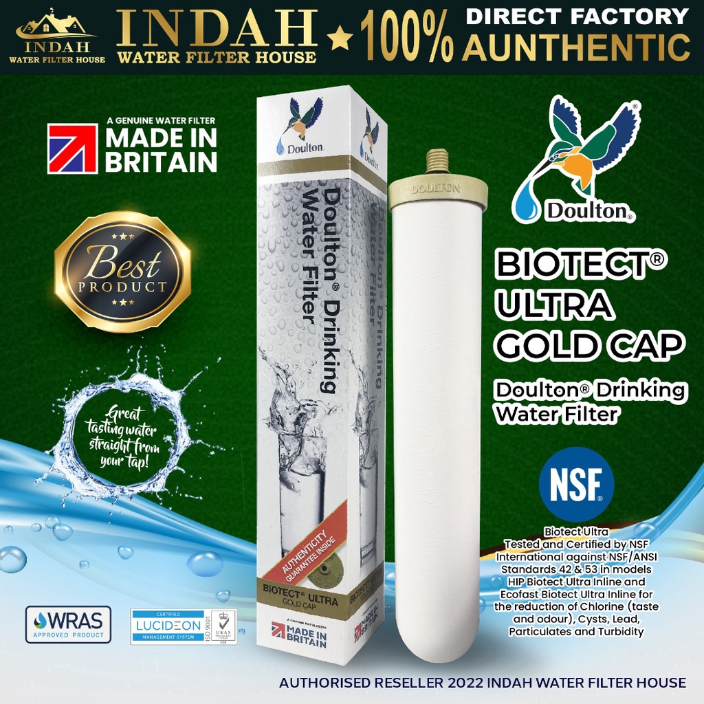 Doulton BioTect Ultra BTU 2501 / 2504 Ceramic Water Filter Candle