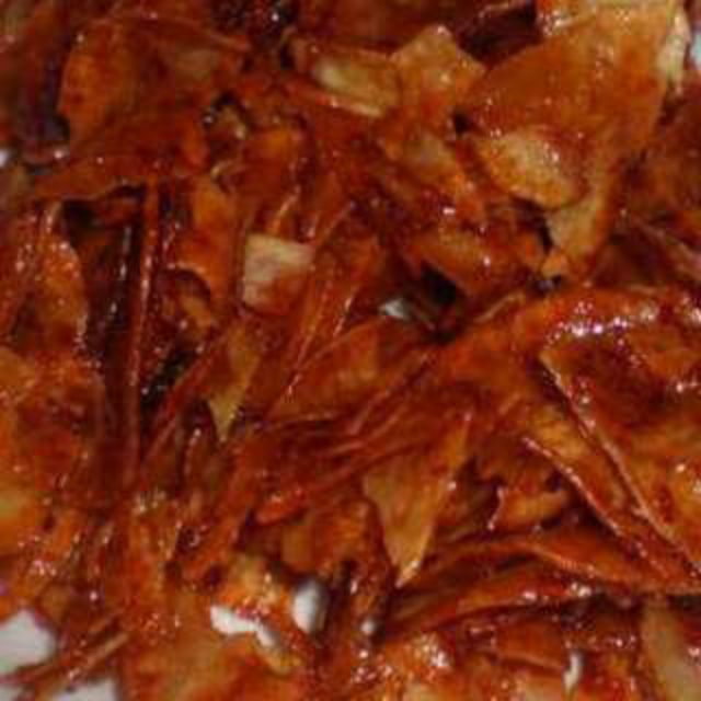 kerepek ubi pedas basah