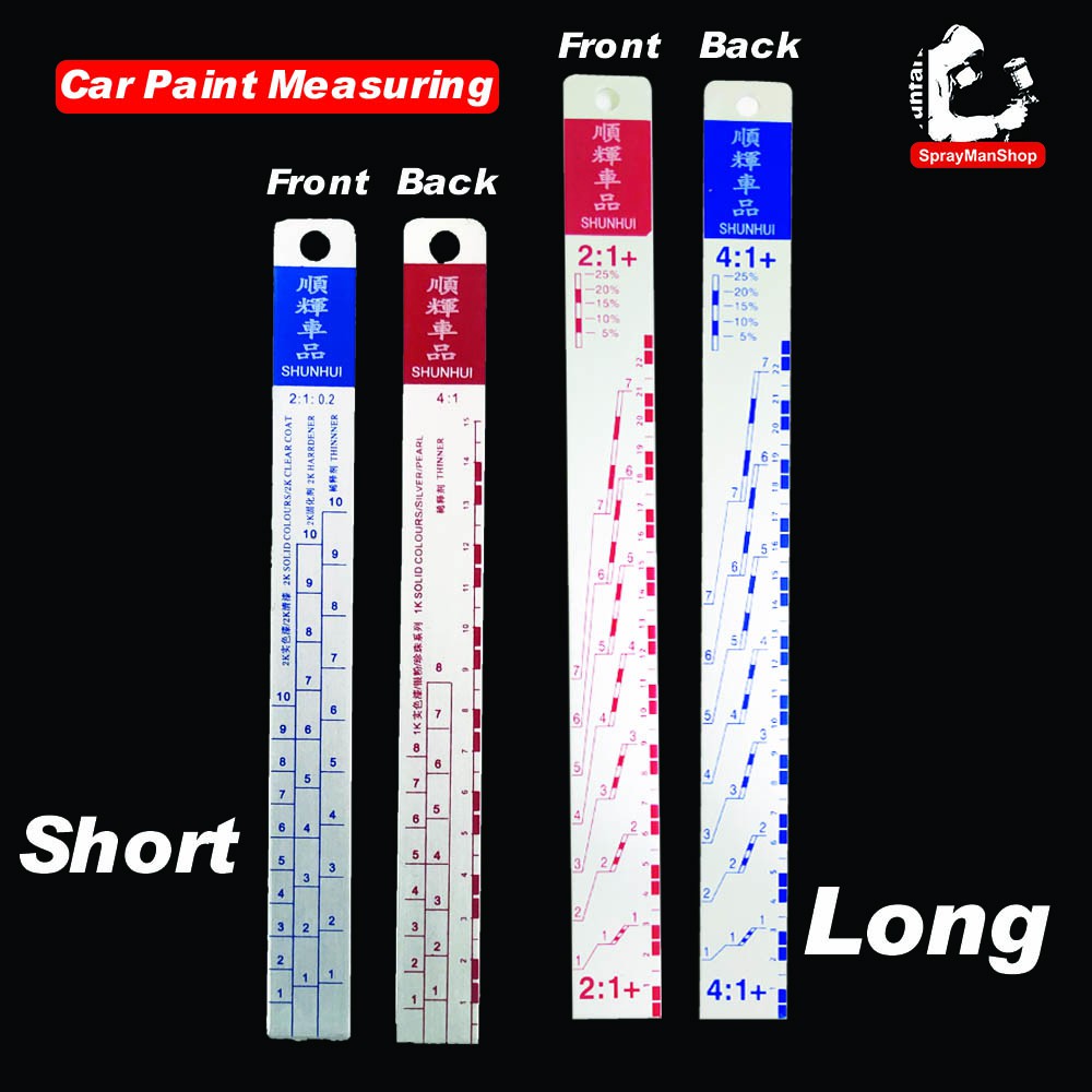 Car Paint Measuring / Mixing Ruler (Pembaris Ukur Cat Kereta) Shopee Malaysia