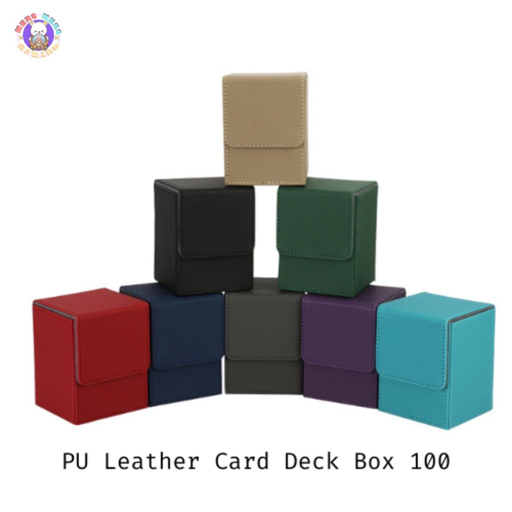 [MMG] PU Leather Card Deck Box 100+/ Card Deck Holder/ Card Collection