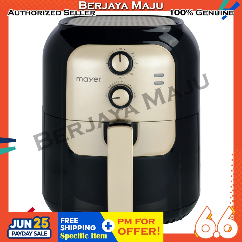 Mayer 5.5L Air Fryer MMAF505 Shopee Malaysia